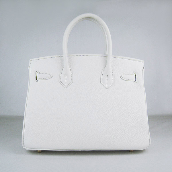 Replica Hermes Birkin 30CM Togo Leather Bag White 6088 On Sale